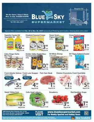 Blue Sky Supermarket flyer (valid until 6-03)