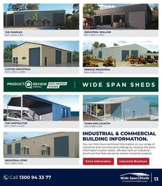 Wide Span Sheds catalogue Page 13