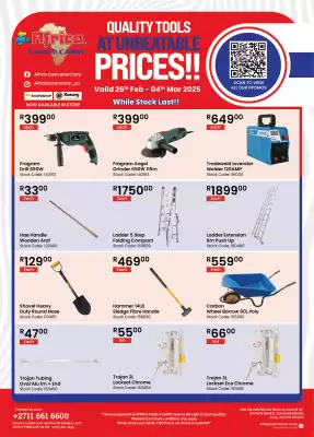 Africa Cash and Carry catalogue (valid until 4-03)