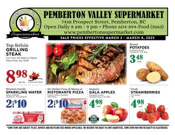 Pemberton Valley Supermarket flyer week 9 Page 1