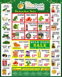 Mega Sanjha Punjab Grocery Store flyer week 9 Page 1