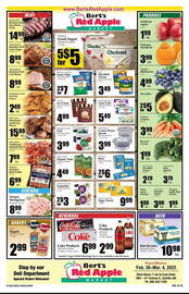 Bert's Red Apple Weekly Ad week 9 Page 1