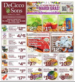 DeCicco & Sons Weekly Ad week 9 Page 1