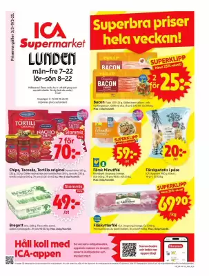 ICA Supermarket reklamblad (giltig till och med 9-03)