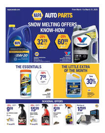 NAPA Auto Parts flyer Page 1