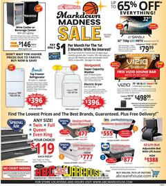 ABC Warehouse Weekly Ad week 10 Page 1