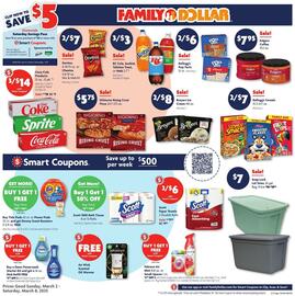 Family Dollar Weekly Ad Page 1