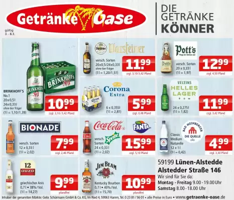 Getränke Oase Prospekt (gültig bis 8-03)