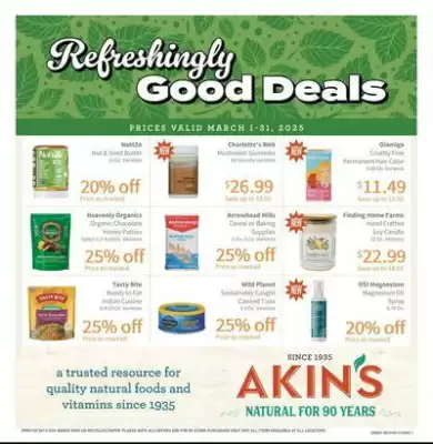 Akin's Natural Foods Weekly Ad (valid until 31-03)