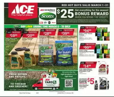 Ace Hardware Weekly Ad (valid until 31-03)