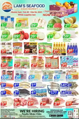 Lam’s Seafood Market Weekly Ad (valid until 6-03)