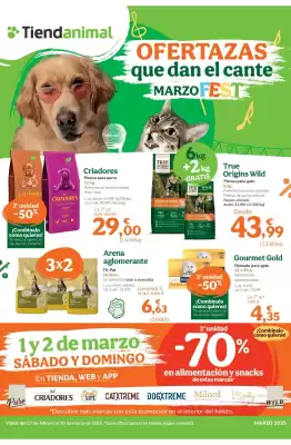 Folleto TiendAnimal (válido hasta el 26-03)