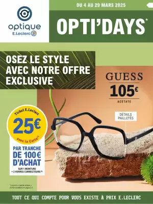 Catalogue E.Leclerc Optique (valable jusqu'au 29-03)