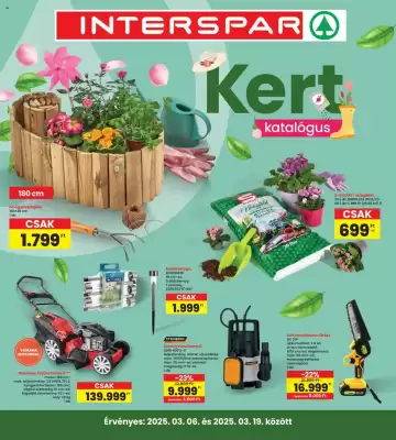 Interspar akciós újság (érvényes eddig: 19-03)