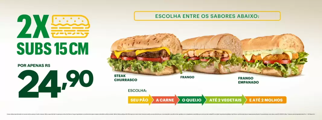 Catálogo Subway (válido até 31-03)