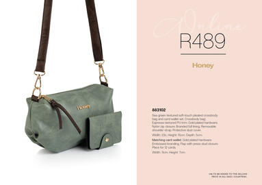 Honey Fashion Accessories catalogue week 10 Page 1