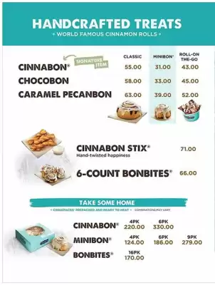 Cinnabon catalogue (valid until 10-03)