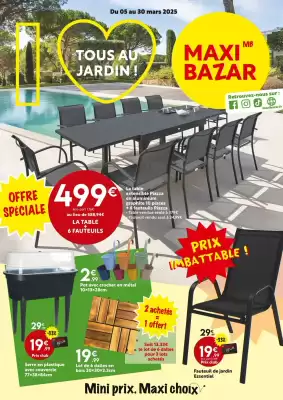 Catalogue Maxi Bazar (valable jusqu'au 30-03)