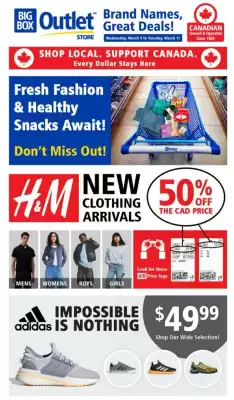 Big Box Outlet Store flyer (valid until 31-03)