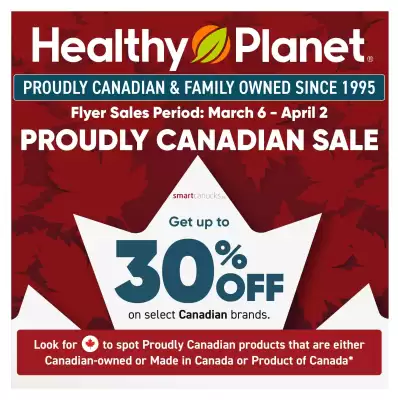 Healthy Planet flyer (valid until 11-03)