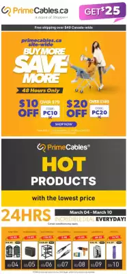 Primecables flyer (valid until 11-03)