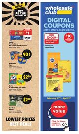 Wholesale Club flyer week 10 Page 1