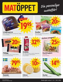 Matöppet reklamblad vecka 11 Sida 1