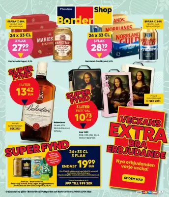 Border Shop reklamblad (giltig till och med 22-04)