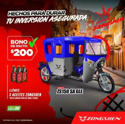 Catálogo Zongshen (válido hasta 31-03)