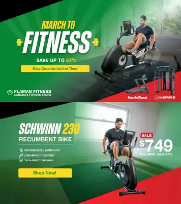 Flaman Fitness flyer (valid until 31-03)