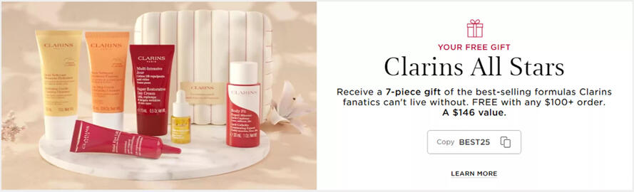 Clarins flyer Page 1