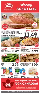 IGA flyer (valid until 12-03)