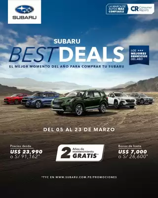 Catálogo Subaru (válido hasta 23-03)
