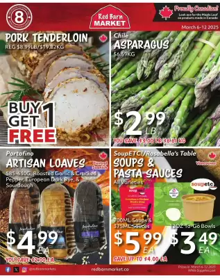 Red Barn Market flyer (valid until 20-03)