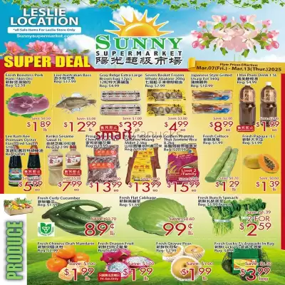 Sunny Food Mart flyer (valid until 12-03)