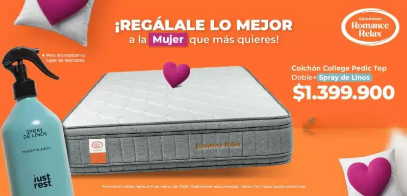 Catálogo Colchones Romance Relax (válido hasta 12-03)