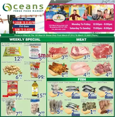 Oceans Fresh Food Market flyer (valid until 13-03)