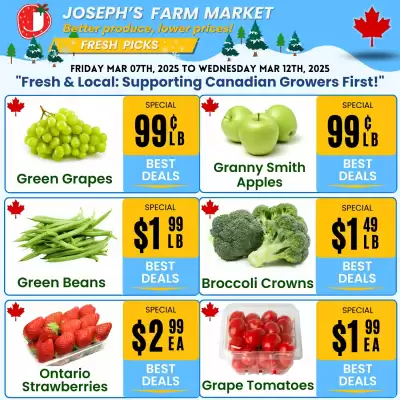 Joseph's Farm Market flyer (valid until 13-03)