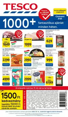 Tesco akciós újság (érvényes eddig: 19-03)