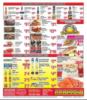 Harvest Fare Supermarket Weekly Ad (valid until 11-03)