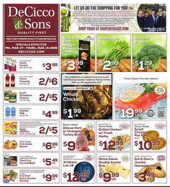 DeCicco & Sons Weekly Ad week 10 Page 1