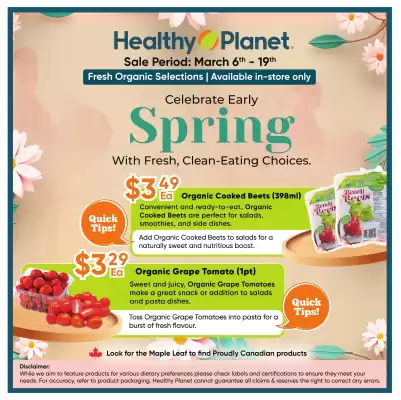 Healthy Planet flyer (valid until 13-03)