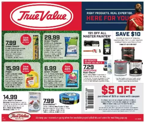 True Value Weekly Ad (valid until 17-03)