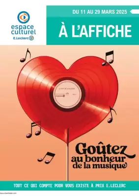 Catalogue E.Leclerc Espace Culturel (valable jusqu'au 29-03)