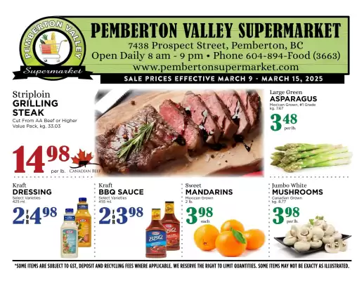 Pemberton Valley Supermarket flyer (valid until 16-03)