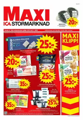 ICA Maxi reklamblad (giltig till och med 16-03)