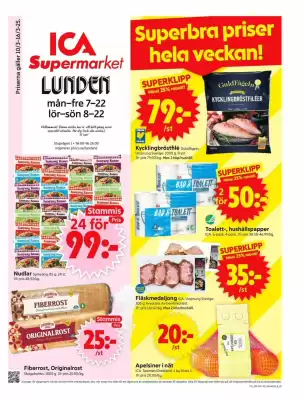 ICA Supermarket reklamblad (giltig till och med 16-03)