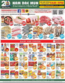 Nam Dae Mun Farmers Market Weekly Ad week 10 Page 1