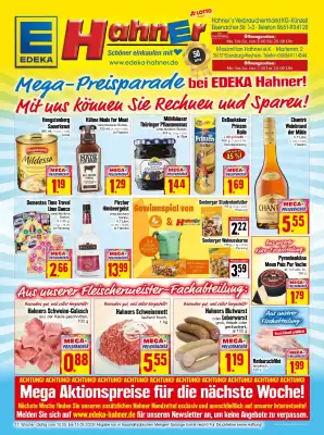 EDEKA Hahner Prospekt (gültig bis 15-03)