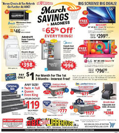 ABC Warehouse Weekly Ad week 11 Page 1